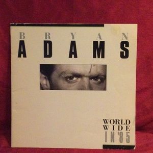 Bryan Adams 1985 World Wide Tour Concert Tour